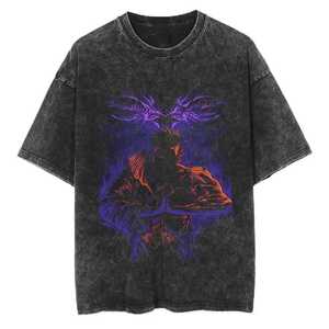 Camiseta Extra Grande para Hombre, Manga Corta, Estilo Urbano, Estampado de Personajes, Multicolor, Cuello Redondo, Algodón Jersey, Transpirable - Product Image 4