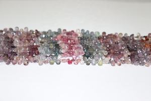 ลูกปัดสปิเนลคุณภาพพรีเมียม ทรงลูกแพร์เหลี่ยมเพชรพลอย ขนาด 6 มม. ความยาว 8 นิ้ว สำหรับทำเครื่องประดับ - Product Image 4