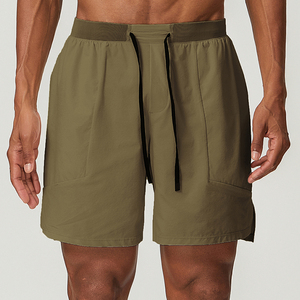 กางเกงขาสั้นออกกำลังกายแห้งเร็ว กางเกงกีฬาเปล่าแบบกำหนดเองได้ ชุดออกกำลังกายชาย กางเกงวิ่ง - Product Image 4