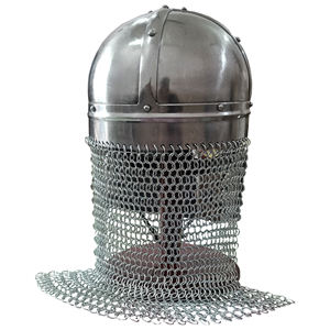 Casco Vikingo Medieval con Cota de Malla, Hecho a Mano en Acero Suave, Armadura de Cosplay para Disfraces Históricos, Usable para Adultos - Product Image 5