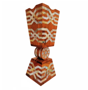 MOP Shell Inlay Resin Bakhoor Burner With Leaf Pattern <b>Square</b> Base Aromatic Holder All-Season Decorative Fragrance Burner - Product Image 6
