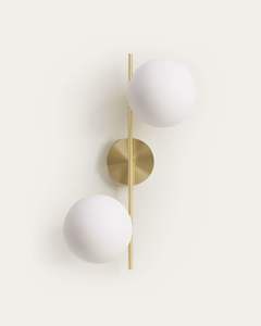 Lampe murale côtière en fer de haute qualité, design attrayant, blanc cassé/jaune, LED G9, accessoire de décoration pour la maison, le bureau, les mariages et les fêtes - Product Image 1