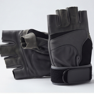 Unisex Leather Weightlifting Gloves With Wrist Support Adjustable Hook & Loop Closure Palm Guard Strength Training Gloves Unisex - Product Image 5