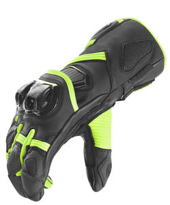 Guantes de Motocicleta de Piel Sintética con Logotipo Personalizado, Pantalla Táctil, Dedos Completos, Transpirables, de Secado Rápido para Deportes al Aire Libre, Negro y Amarillo - Product Image 3