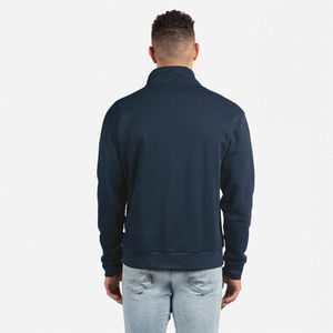 Hot Selling 100% Cotton 420grams Fleece Lined Sweatshirts Casual Wear High Neck Oversized Quarter Zipper Sweatshirts For Unisex - Product Image 5