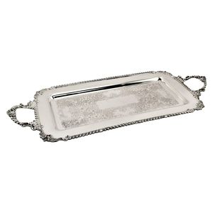 Plateau rectangulaire pour le festival de l'Aïd Ramadan 2026, fait main, moderne, de qualité commerciale, finition polie, compatible lave-vaisselle, en aluminium - Product Image 3