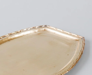 Plateau de service en aluminium fait main de qualité supérieure, idéal pour le service du thé, le petit-déjeuner au lit et les cadeaux. - Product Image 3