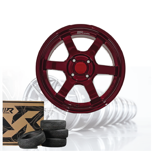 Jantes de voiture en alliage d'aluminium 3R CANDY RED JDM 15 pouces 4 trous 100 04115-V29 - Product Image 5