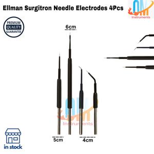 Électrode active en tungstène, aiguille chirurgicale d'électrocoagulation en acier inoxydable de haute qualité, 4 pièces, instrument chirurgical |   OldMed - Product Image 4