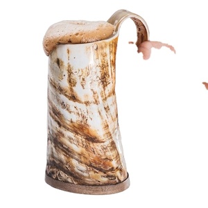 En gros Personnalisé Meilleur Prix Haute Qualité Tendance Poli Animal Corne De Buffle Chope À Bière Naturel Viking Nautique Verre À Vin - Product Image 5