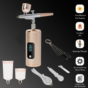 Aérographe sans fil professionnel, <span class=keywords><strong>pistolet</strong></span> de <span class=keywords><strong>peinture</strong></span> portable pour gâteaux, <span class=keywords><strong>kit</strong></span> <span class=keywords><strong>compresseur</strong></span> aérographe pour coloration capillaire - Product Image 6