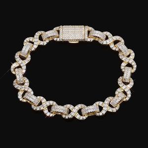 Luxury 925 Silver Rhodium Plated Diamond <b>Bracelet</b> Baguette Cut Channel Setting Chain Link Unisex Everyday Wear - Product Image 2
