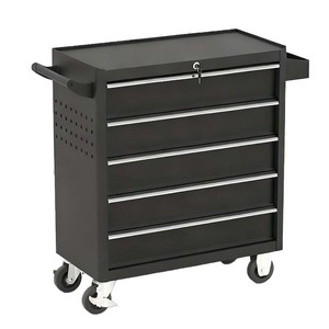Mobile Industrial <b>Tool</b> <b>Cabinet</b> 3 Drawers Padlockable Doors Heavy Duty 200kg Load Capacity Storage Cart Workshop Use 3-Year - Product Image 1