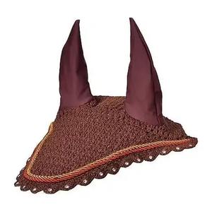 ผ้าคลุมกันแมลงสำหรับม้าขายส่ง |   ที่ครอบหูผ้าฝ้ายตาข่ายทำมือป้องกันยุง - Product Image 1