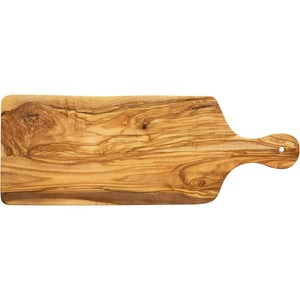 Planche à découper et à hacher en bois naturel faite à la main, écologique, avec poignée intégrée et trou de suspension, épaisseur 1,5 cm - Product Image 2