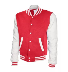 เสื้อแจ็คเก็ตเบสบอลผ้าฟลีซหนานุ่มสำหรับผู้ชาย รุ่น Pro Club แบบ Varsity College Event Letterman พร้อมชื่อทีม - Product Image 5