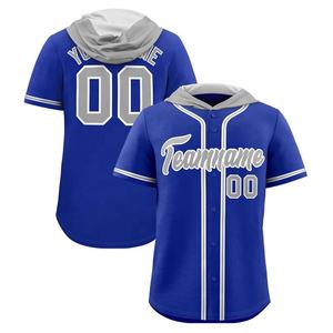 Camisetas de béisbol personalizadas al por mayor para hombre con logo, de última tendencia, MOQ bajo, de secado rápido y transpirables, para equipos. - Product Image 1