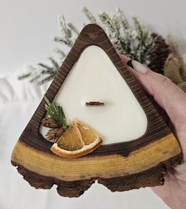 Cuenco para velas con base de madera mejor valorado, ideal para el hogar, bodas, eventos, regalos. Cuenco para velas de moda para vajilla y restaurantes, cafeterías. - Product Image 1