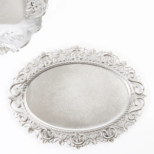 Assiette de présentation décorative au design classique, nouvelle collection d'assiettes de présentation avec motif de pétales - Product Image 2