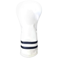 Housse de tête de club de golf hybride personnalisable au design élégant, imperméable, en cuir PU souple, doublure intérieure douce, drapeau américain brodé