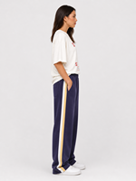 Ensemble unisexe décontracté : T-shirt oversize et pantalon de jogging rayé – Tenue deux pièces streetwear coupe ample – Survêtement urbain tendance