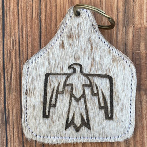 Nouveau fabricant, vente en gros, porte-clés en cuir véritable de luxe, en peau de vache, vintage, gravure au laser personnalisée, porte-clés occidentaux - Product Image 4