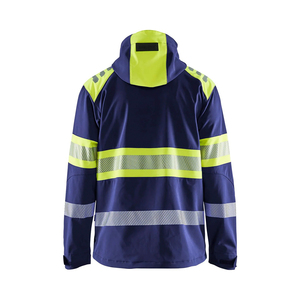 Veste de travail softshell de haute qualité à prix abordable, manches longues, logo et taille personnalisés, sécurité réfléchissante - Product Image 2
