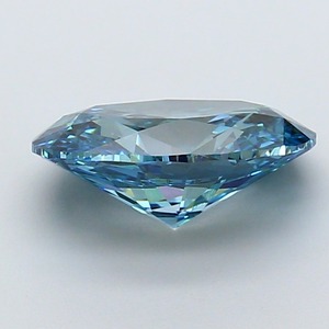 Diamant ovale CVD de 3,23 carats, cultivé en laboratoire, couleur bleu vif fantaisie, clarté VVS2, polissage excellent, pierre précieuse de luxe premium, pierre non montée - Product Image 2