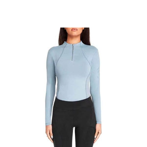 Lightweight Moisture Wicking Trending Equestrian Top Breathable Stylish Stretch Fabric Horse Riding Athletic Women Base Layer - Product Image 5