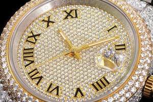 Moissanite Diamond Iced Hip Hop Luxury Stainless Steel Watch for Men-<b>Mechanical</b> Auto Movement Modern Analog <b>Design</b> gift for men - Product Image 4