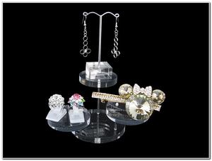 <b>Small</b> Acrylic <b>Display</b> 3 Step Round <b>Stand</b> for Jewelry and Decorative items Organizer Tabletop Clear Acrylic Riser <b>Display</b> - Product Image 2