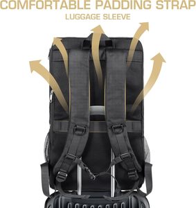 Bolsa de Viaje para Zapatos Deportivos, Bolsa de Lona para Llevar como Equipaje, con Compartimento Ajustable para Entrenamiento, Viajes, Gimnasio (Negra), Bolsa para Baloncesto - Product Image 3