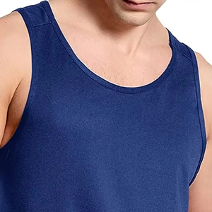 Camiseta sin Mangas para Hombre de Material de Primera Calidad, Precio de Mayoreo Económico, 100% Algodón, Tallas Grandes, Personalizable, Transpirable, MOQ Bajo - Product Image 4