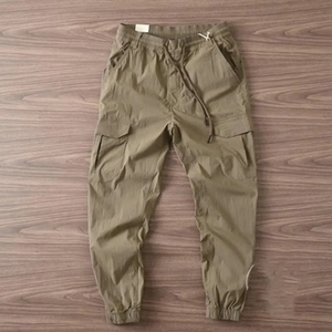 New Lightweight Breathable High Quality Men's Cargo Jogger Pants Stylish Design Wholesale 100% Cotton Corduroy Mid Eco-Friendly - Product Image 6