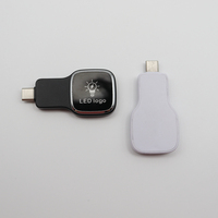 Led logo teléfono móvil memoria USB Micro USB 4GB 8GB 16GB 32GB 64GB tipo C unidad flash para teléfono