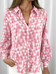 Blusa informal de tela lavable con etiqueta de Vietnam sostenible OEM ODM al por mayor de camisa de calle de verano elegante de ajuste personalizado para mujer - Product Image 2