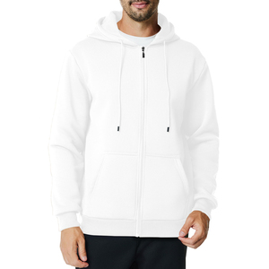 Sweat à capuche zippé en molleton de coton coupe droite pour homme – Qualité supérieure, prix abordable, idéal pour l'hiver, avec imprimé - Product Image 1