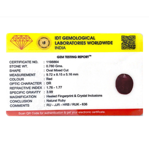 Natural Oval Cut Ruby 3.9 Carat Loose Gemstone for Fine Jewelry - Product Image 4