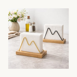 Stylish New Design Iron Napkin Holder Customized Modern <b>Table</b> Napkin Stand New Arrival Decorative Tissue Holder - Product Image 3