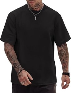 เสื้อยืดโอเวอร์ไซส์พรีเมียมสำหรับผู้ชาย ผ้าฝ้าย 100% เนื้อหนา ทรงหลวม สไตล์สตรีทแวร์ลำลอง ผู้ผลิต OEM - Product Image 3