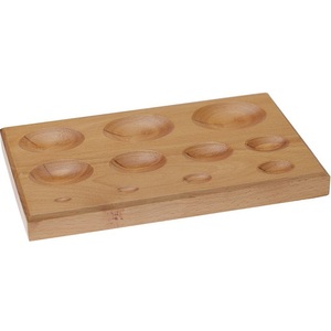 Bloc de repoussage à 7 cavités en bois dur Steam Beach, de forme ovale, pour la fabrication de bijoux, le bombage et le façonnage de métaux, outil pour bijoutiers - Product Image 6