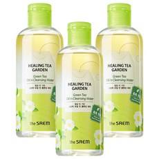 The Saem Healing Tea Garden Acqua Detergente con Olio di Tè Verde 300ml, Confezione da 3, Prodotto Scontato per la Cura del Viso - Product Image 1