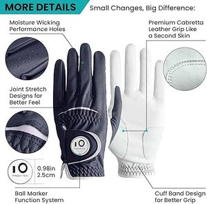 Best Selling Sublimation Printed Sheep Skin Golf <b>Gloves</b> Factory Price High Quality Golf <b>Gloves</b> - Product Image 3