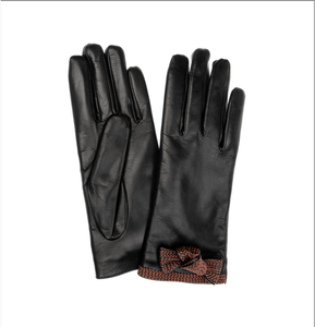 Women's Cashmere Lined Leather Gloves - Product Image 1