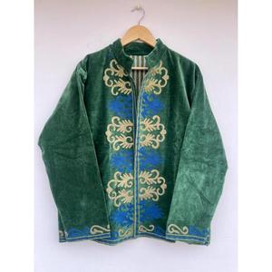 Chaqueta Kimono de Alta Calidad, Elegante, Tejida en Algodón y Terciopelo, Transpirable, Modesta, de Manga Larga, Reversible, Estilo Suzani, para Mujer, Invierno - Product Image 4