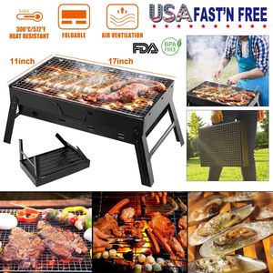 Griglia Portatile a Carbone in Acciaio Inox, Barbecue Pieghevole da Tavolo per Esterni Invernali - Product Image 2