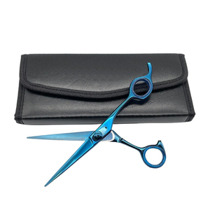 Stainless Steel Salon Customized Stainless Steel New Arrival Customized Hairdresser Barber Haircut <b>Left</b> <b>Handed</b> Hair <b>Scissors</b> Set - Product Image 4