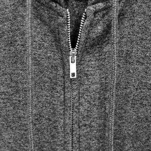 Oem Custom <b>Zip</b> Hoodie Winter Casual Solid 100% Cotton Oversized Boxy Double Zipper Pocket Windproof Sweatshirt Wholesale Men - Product Image 6