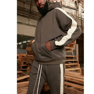 Ensemble deux pièces unisexe écoresponsable avec logo personnalisé, pantalon et haut, taille XL, pour automne-hiver, tenue décontractée et sportive, pour femmes et hommes - Product Image 3