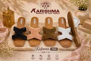 KARISHMA – Tongs noires à enfiler pour femme, à bout ouvert, avec semelle compensée et boucle, durables, décontractées, pour l'été, chaussures d'intérieur - Product Image 4
